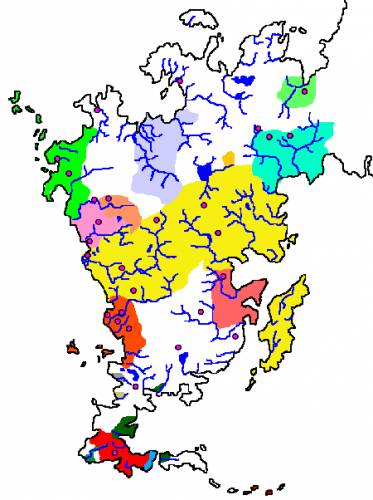 Arkania Political Map