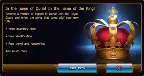 In the name of Duria! In the name of the King!