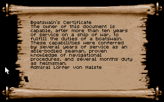 Boatswain’s License ~ Bootsmannsbrief ~ Лицензия Боцмана